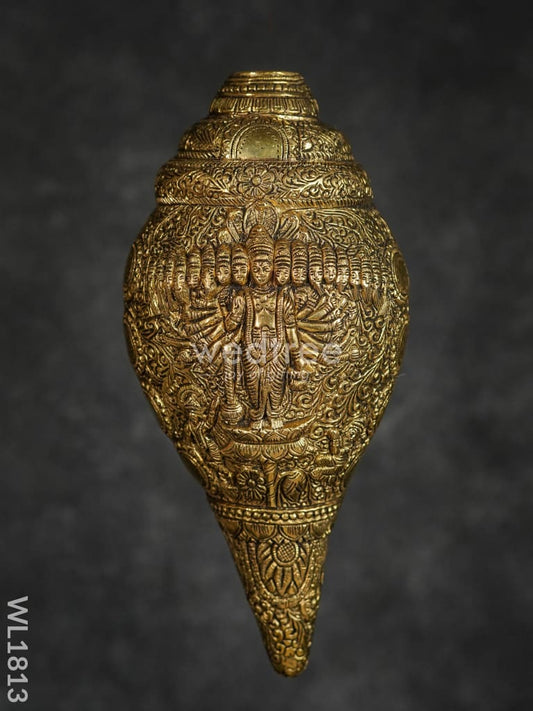 Brass Shank - Dasavathar Wall Hanging (Black Antique Finish) - WL1813