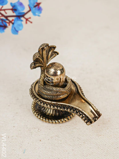 Brass Shivalingam with Snake Idol - WL4402