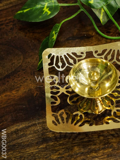 Brass Square Shaped Diya - WBG0037