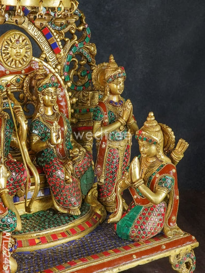 Brass Sri Ramar Pattabishekam Statue - WL2245