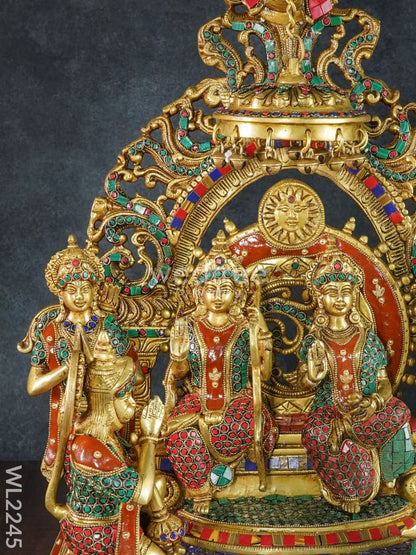 Brass Sri Ramar Pattabishekam Statue - WL2245
