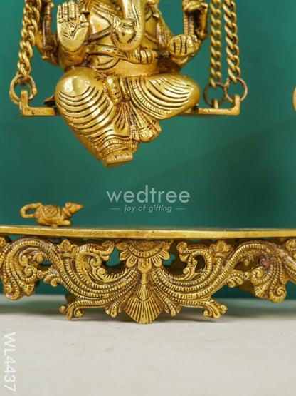 Brass Swing Ganesha - WL4437