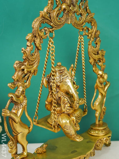 Brass Swing Ganesha - WL4437