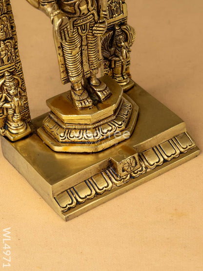 Brass Tirupathi Balaji Idol - 9 inch - WL4971
