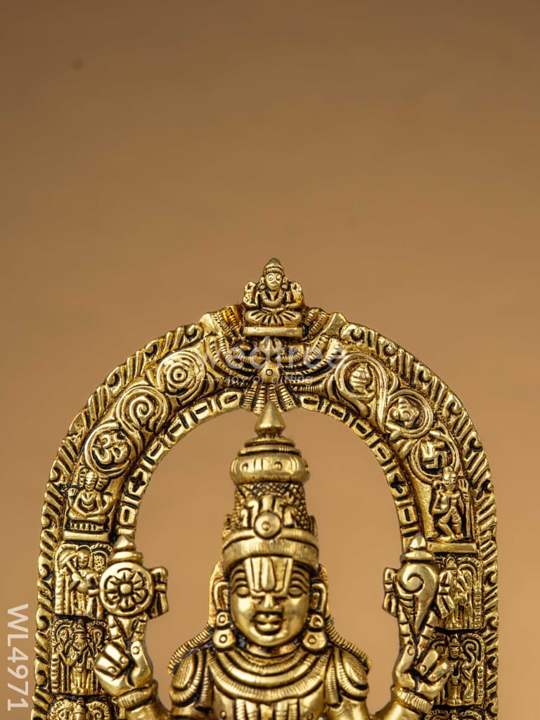 Brass Tirupathi Balaji Idol - 9 inch - WL4971