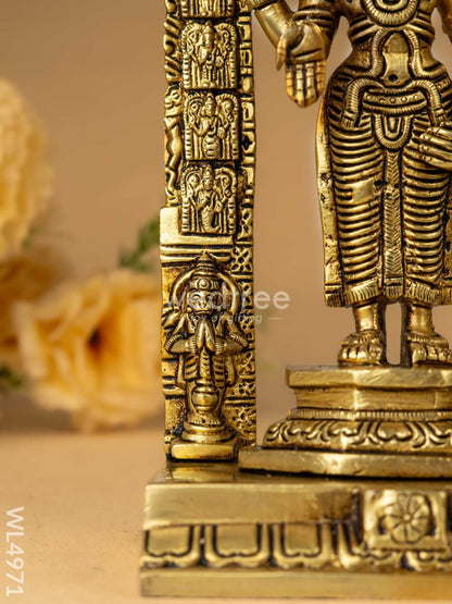 Brass Tirupathi Balaji Idol - 9 inch - WL4971