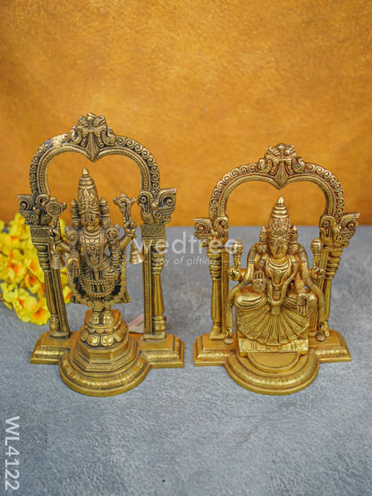 Brass Tirupati Balaji with Padmavathi Thayar - WL4122