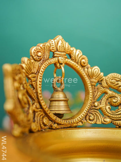 Brass Urli with Bell - 7 inch - WL4744