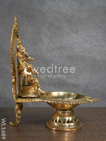 Brass Varahi Devi Diya - WL1689