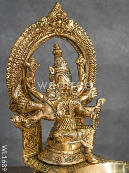 Brass Varahi Devi Diya - WL1689