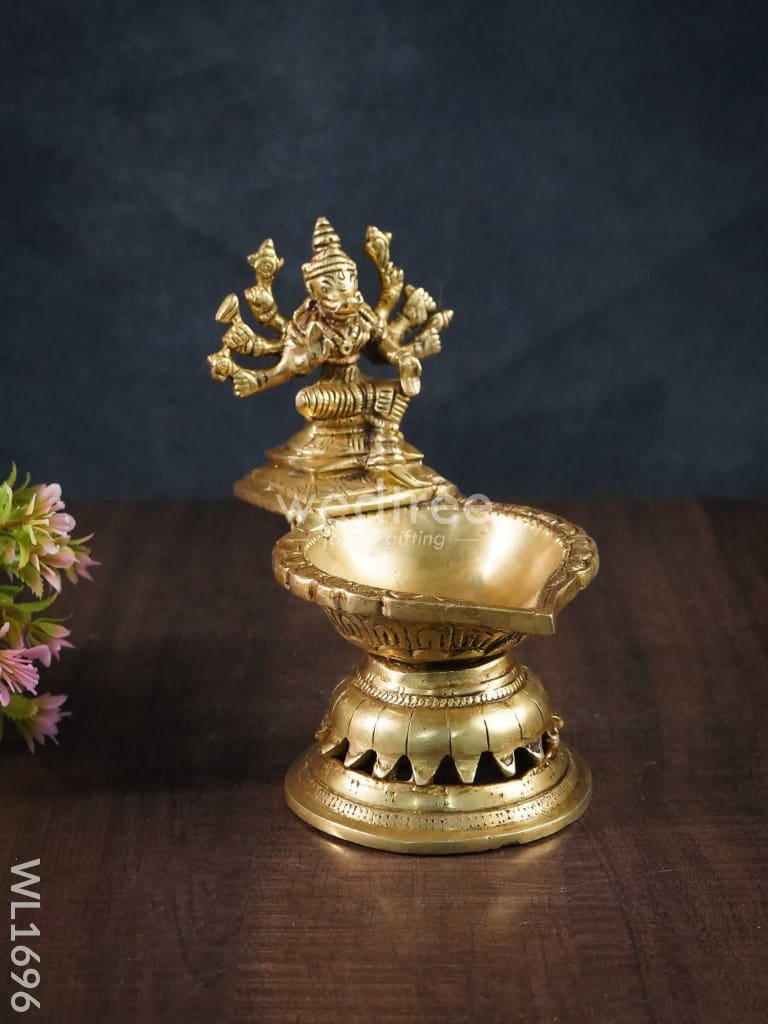 Brass Varahi Devi Diya - WL1696