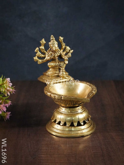 Brass Varahi Devi Diya - WL1696