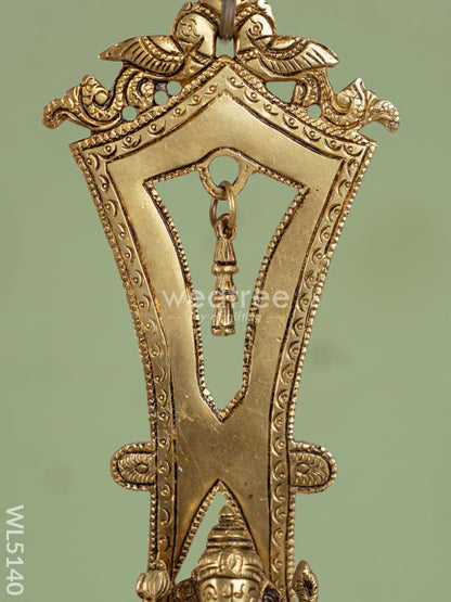 Brass Wall Hanging Ganesha - 13 inch - WL5140