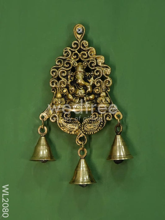 Brass Wall Hanging Ganesha - WL2080