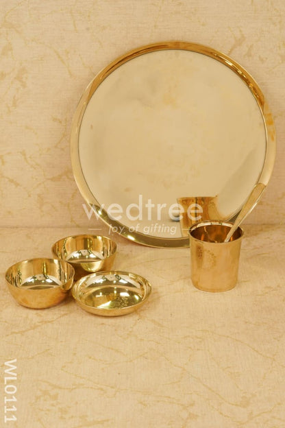 Bronze (Kansa) Thali set - WL0111