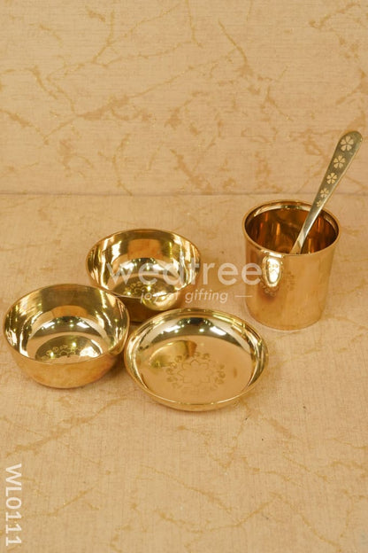 Bronze (Kansa) Thali set - WL0111