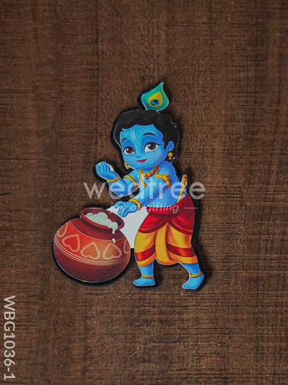 Butter Krishna Fridge Magnet - WBG1036-1