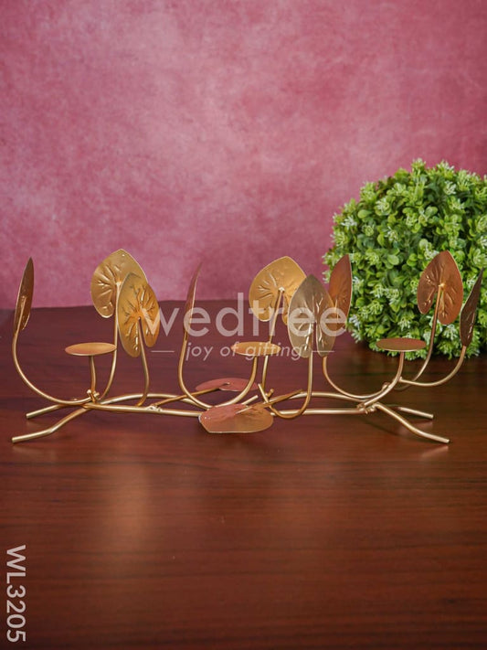 Candle Holders among Lotus Stems & Leaves - WL3205