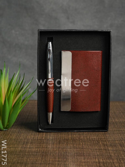 Card Holder with Pen - WL1775