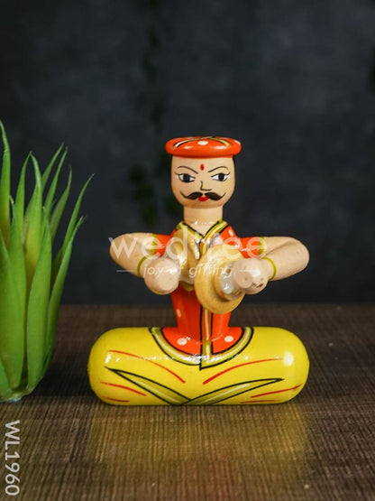 Channapatna Toys - Gents Music Set (Set of 3) - WL1960
