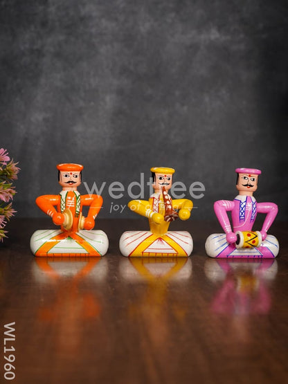Channapatna Toys - Gents Music Set (Set of 3) - WL1960