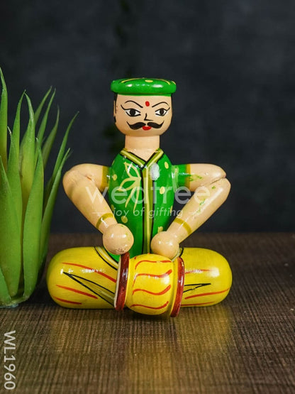 Channapatna Toys - Gents Music Set (Set of 3) - WL1960