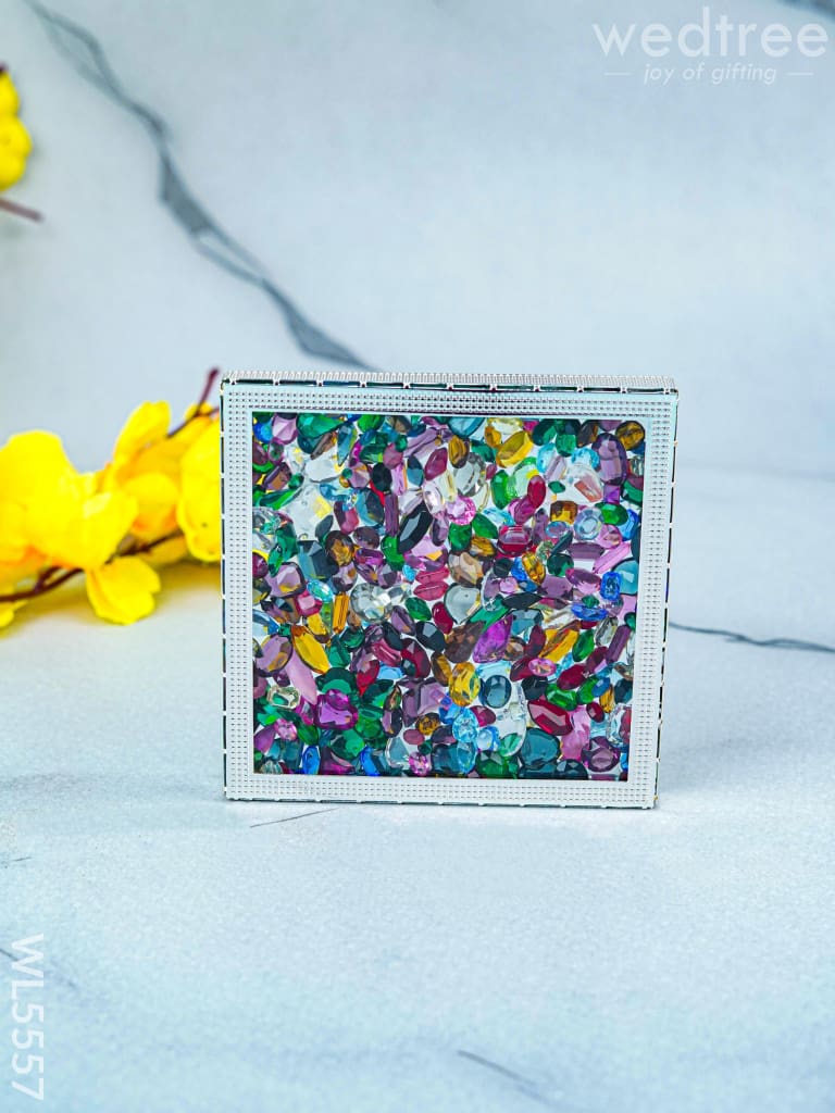 Coaster - Multicolor Glass Stone - WL5557
