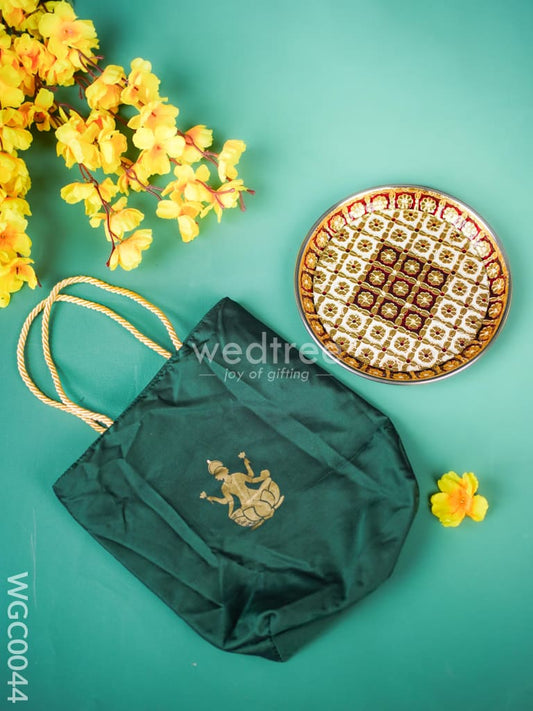 Combo - Bag & Meenakari Plate - WGC0044