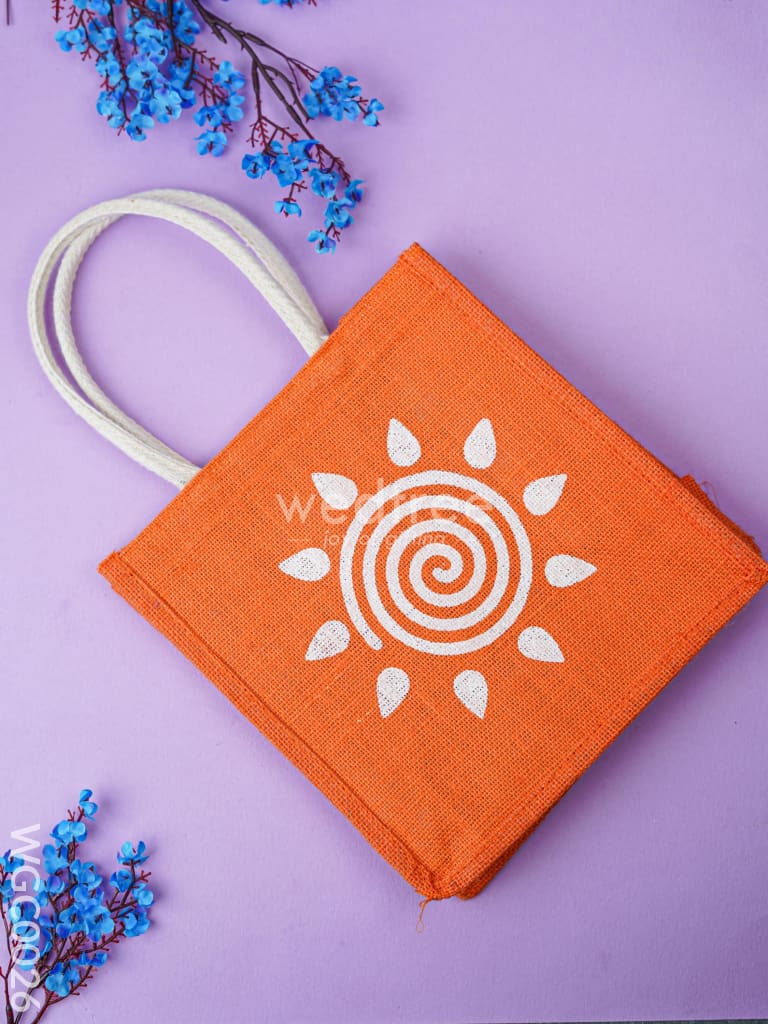 Combo - Jute Bag & White Metal Tirupati Balaji and Padmavathi Thayar - WGC0026