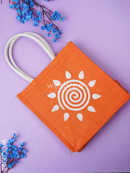 Combo - Jute Bag & White Metal Tirupati Balaji and Padmavathi Thayar - WGC0026