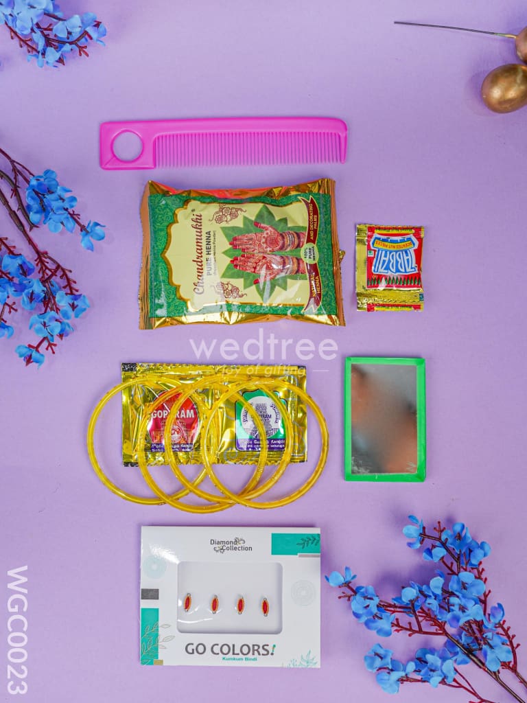 Combo - Printed Hand Bag & Bangle Box - WGC0023