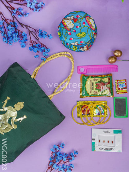 Combo - Printed Hand Bag & Bangle Box - WGC0023