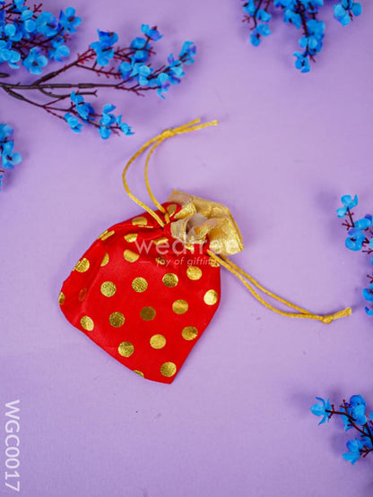 Combo - String Bag & Gold Duck Kumkum Holder - WGC0017