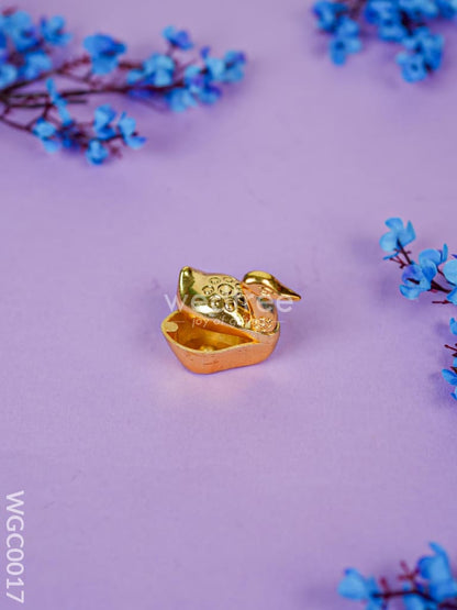 Combo - String Bag & Gold Duck Kumkum Holder - WGC0017