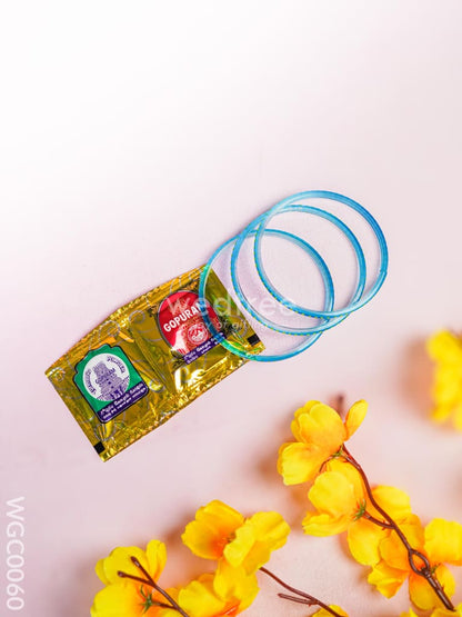 Combo with Bag, Brass Meenakshi, Brass Diya & Manjal Kumkum - WGC0060