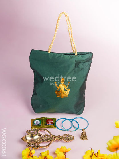 Combo with Lakshmi Bag, Aarti Diya, Lakshmi Idol & Manjal Kumkum - WGC0061