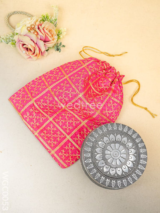 Combo with Oxidised Poori Box and String Bag - WGC0053