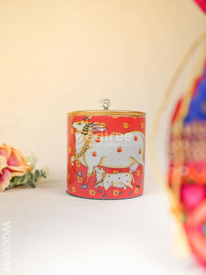 Combo with Pichwai Dry Fruit Jar and Potli Bag - WGC0049