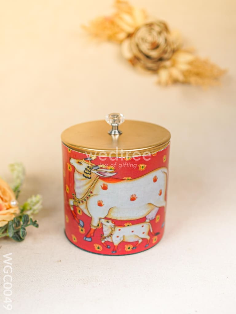 Combo with Pichwai Dry Fruit Jar and Potli Bag - WGC0049