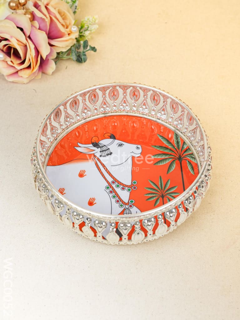 Combo with Pichwai Pooja Tray and Handbag - WGC0052