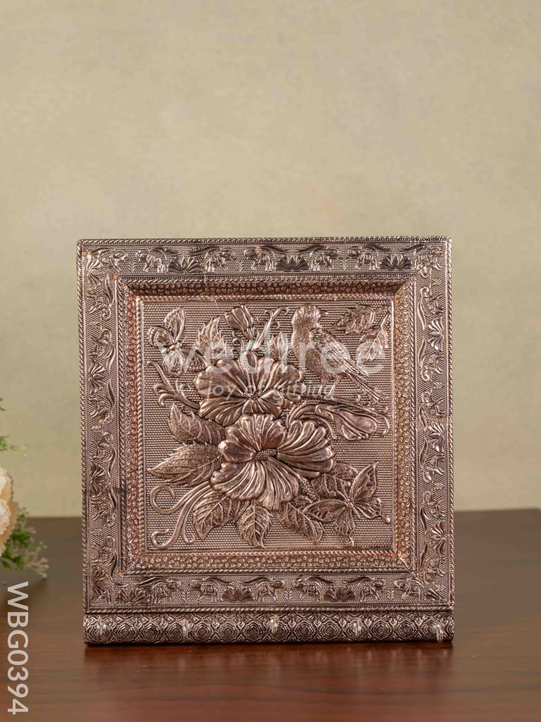 Copper Coated Keystand - Flower Embossing (9 X 10) - WBG0394
