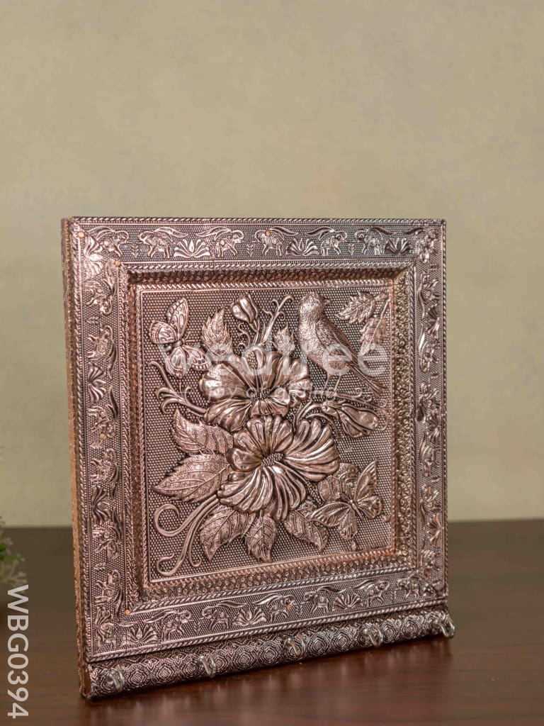 Copper Coated Keystand - Flower Embossing (9 X 10) - WBG0394