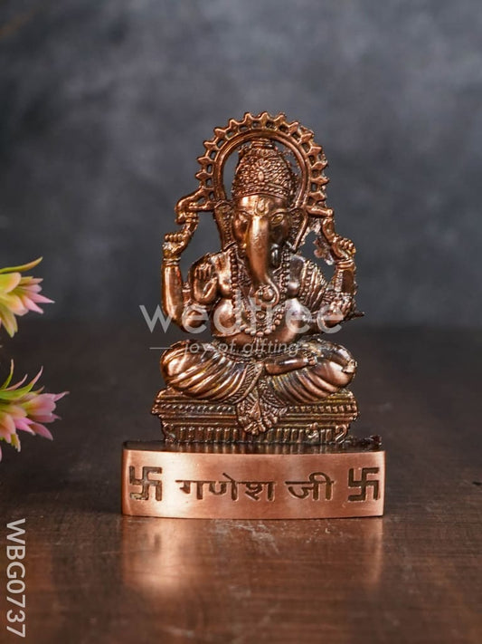 Copper Ganesha Murthi - WBG0737