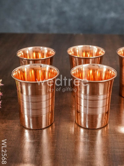 Copper Glass - Set of 6 - WL2568