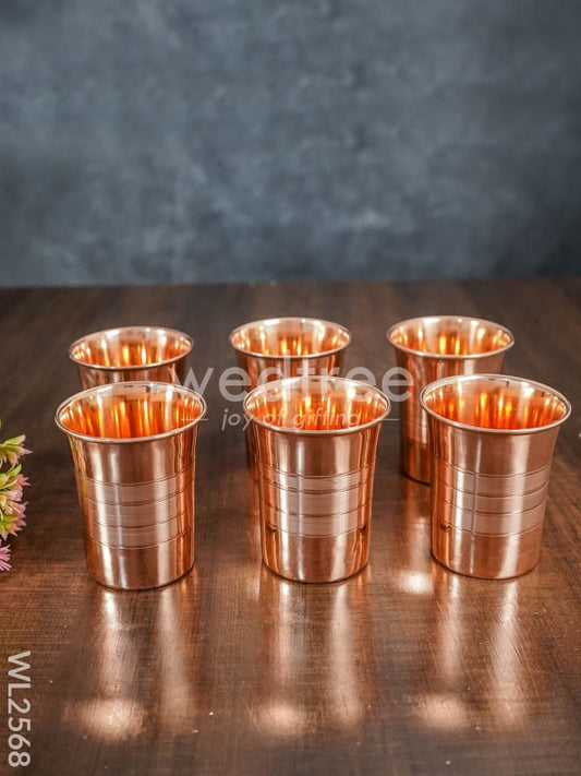 Copper Glass - Set of 6 - WL2568