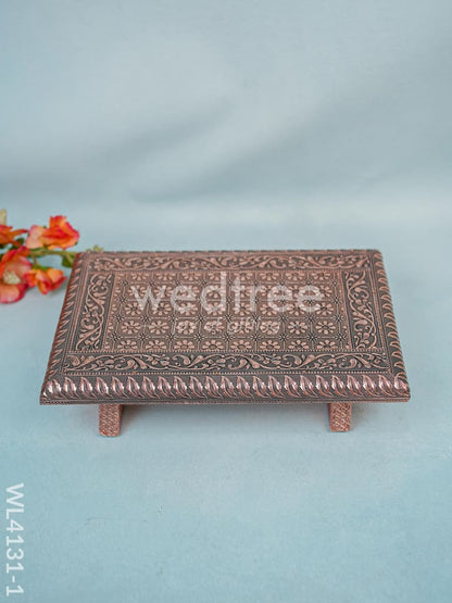 Copper Meenakari Manai (12 x 8) - WL4131-1