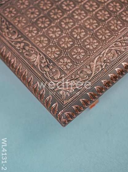 Copper Meenakari Manai (15 x10) - WL4131-2