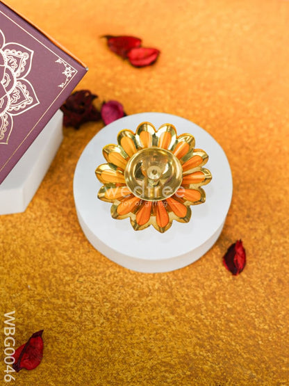 Copper Plated Brass Diya - WBG0046