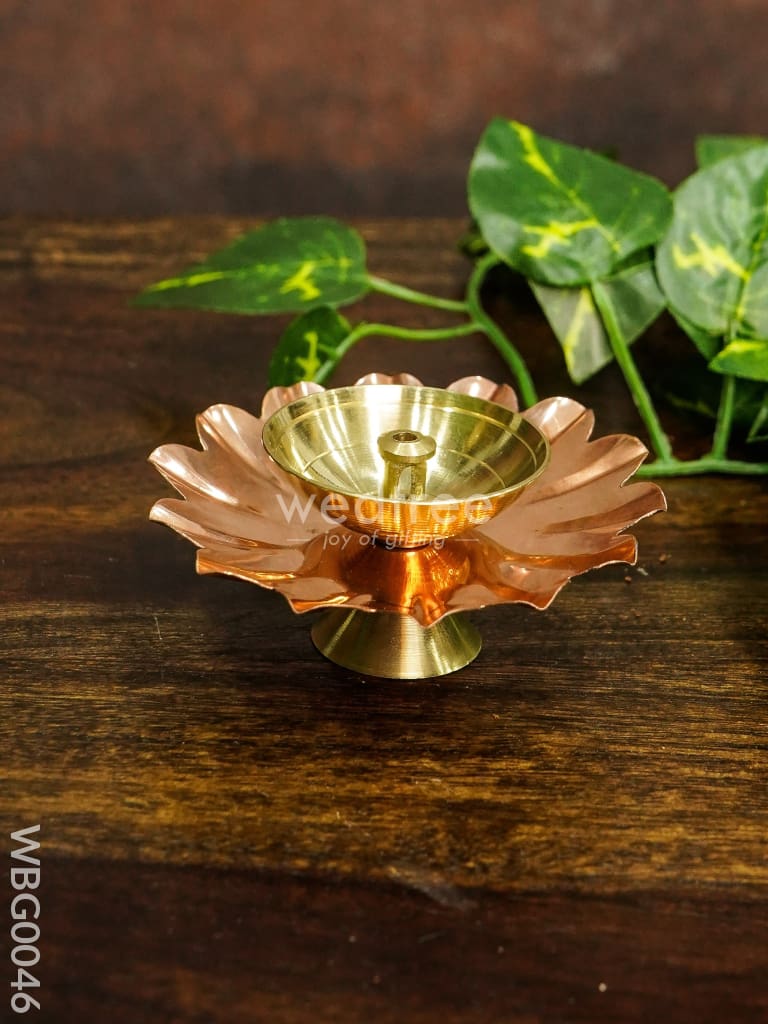 Copper Plated Brass Diya - WBG0046