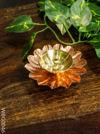 Copper Plated Brass Diya - WBG0046